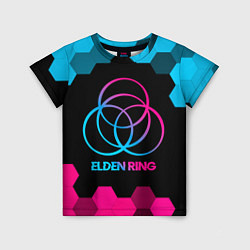 Футболка детская Elden Ring - neon gradient, цвет: 3D-принт