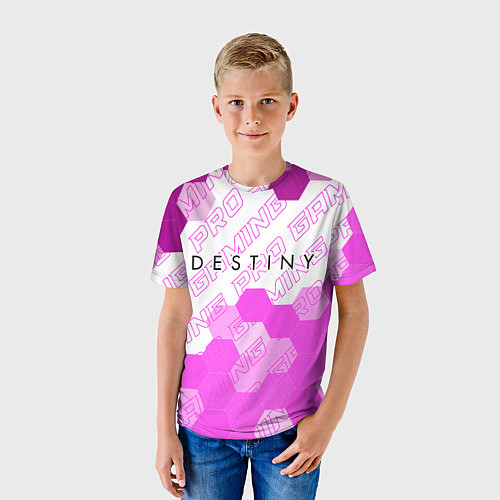 Детская футболка Destiny pro gaming: символ сверху / 3D-принт – фото 3