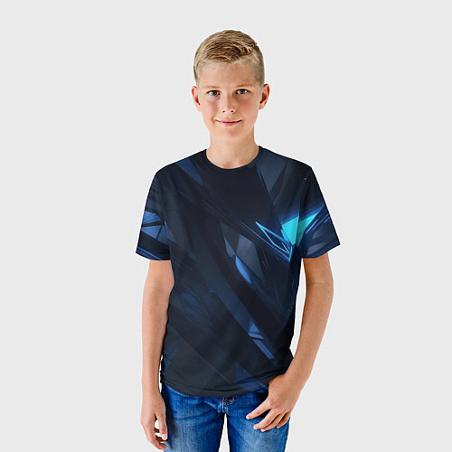 Детская футболка Синяя безгранность / 3D-принт – фото 3