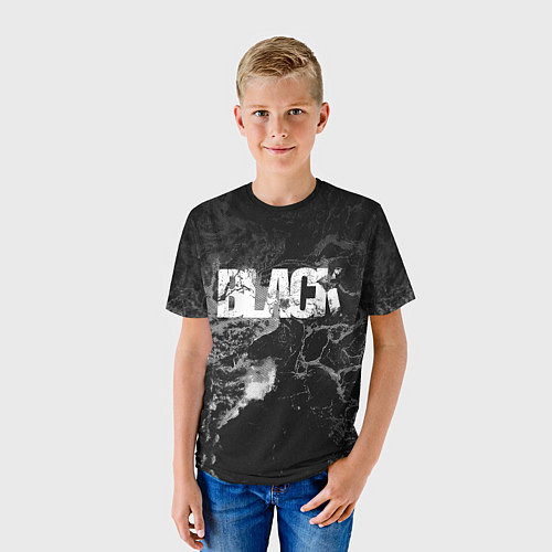 Детская футболка Black - abstract / 3D-принт – фото 3