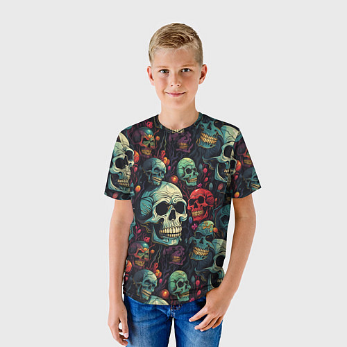 Детская футболка Милый skull / 3D-принт – фото 3