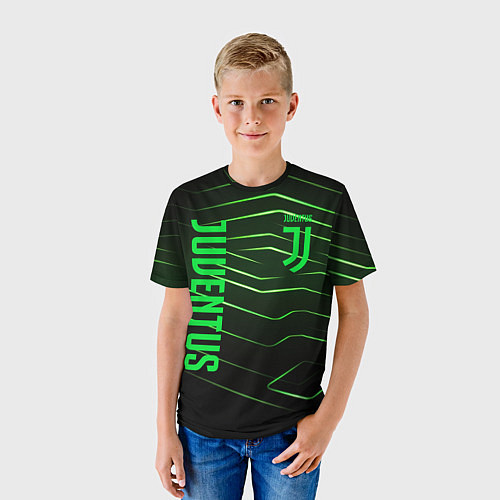 Детская футболка Juventus 2 green logo / 3D-принт – фото 3