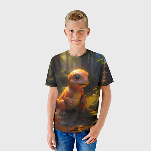 Детская футболка Динозаврик / 3D-принт – фото 3
