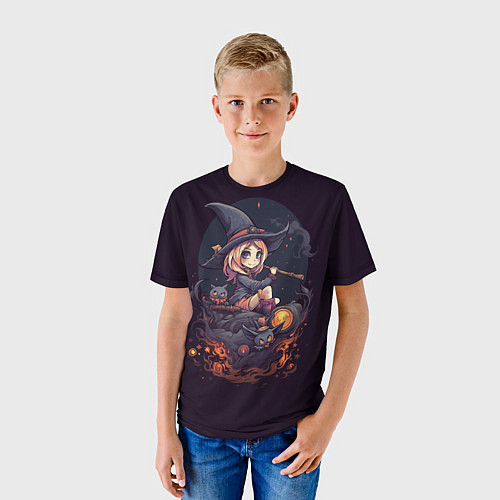 Детская футболка Милая ведьма / 3D-принт – фото 3