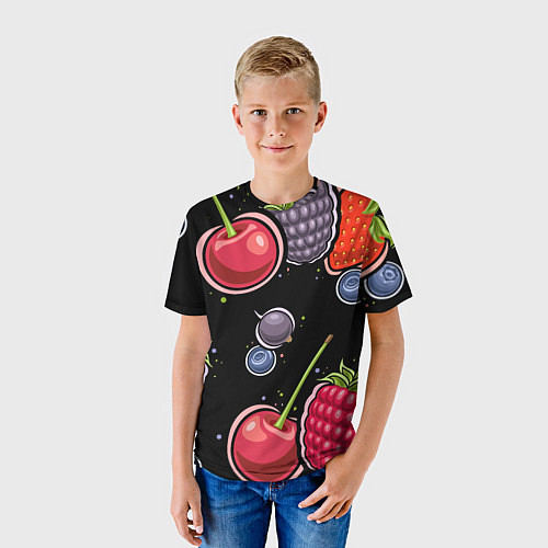 Детская футболка Плоды и ягоды / 3D-принт – фото 3