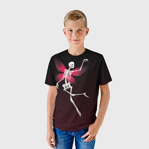 Детская футболка Скелет фея / 3D-принт – фото 3