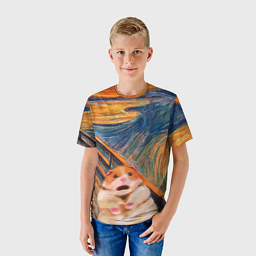 Детская футболка Крик хомяка / 3D-принт – фото 3