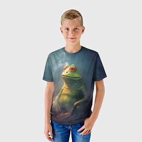 Детская футболка Пепе лягушка / 3D-принт – фото 3