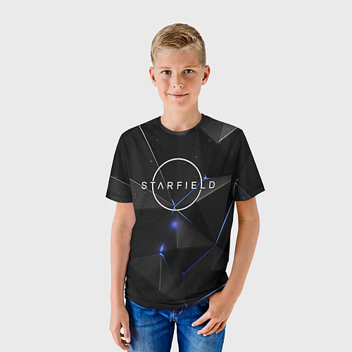 Детская футболка Starfield black stars / 3D-принт – фото 3