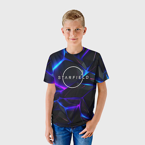 Детская футболка Starfield game logo / 3D-принт – фото 3