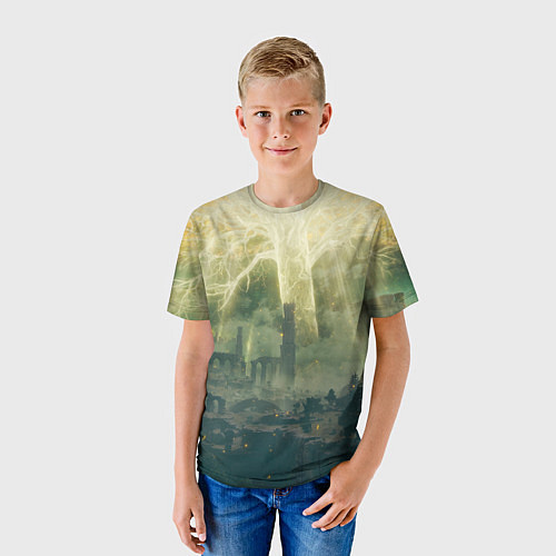 Детская футболка Сияние Elden Ring / 3D-принт – фото 3