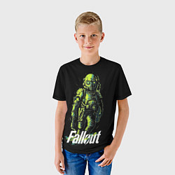 Футболка детская Fallout green, цвет: 3D-принт — фото 2
