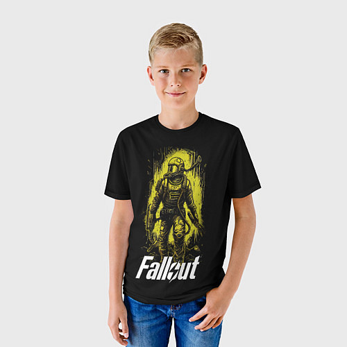 Детская футболка Fallout green style / 3D-принт – фото 3