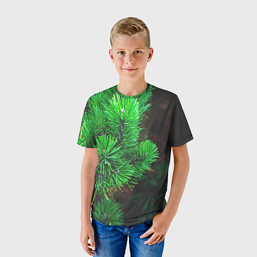 Детская футболка Зелёный лес России / 3D-принт – фото 3