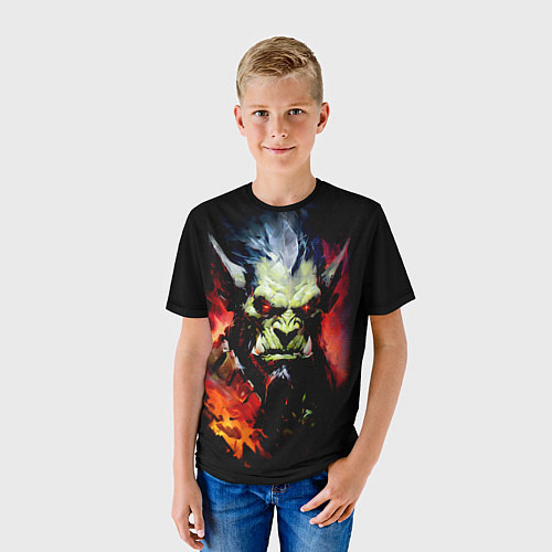 Детская футболка Орк в огне / 3D-принт – фото 3