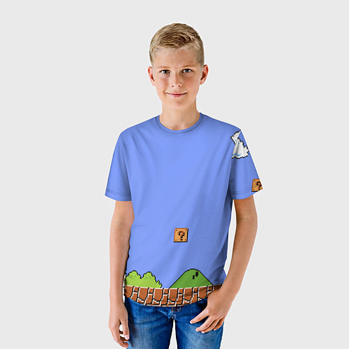 Детская футболка Первый уровень Марио / 3D-принт – фото 3