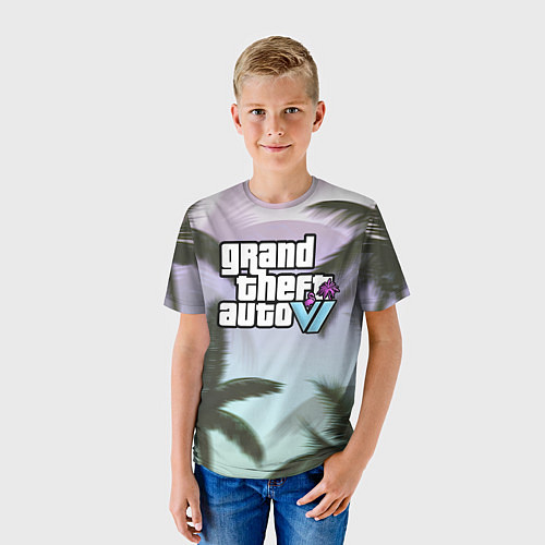 Детская футболка Grand theft soon / 3D-принт – фото 3