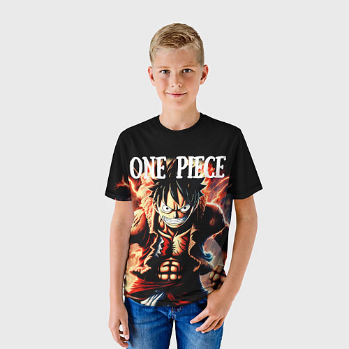 Детская футболка Злой Луффи из One Piece / 3D-принт – фото 3