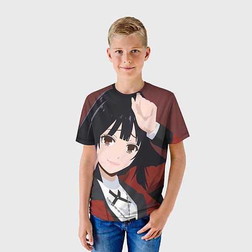 Детская футболка Безумный Азарт Юмэко Джабами / 3D-принт – фото 3