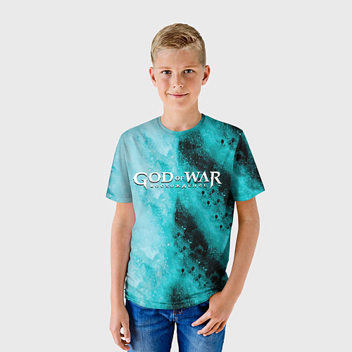 Детская футболка Кратос стиль скандинавия / 3D-принт – фото 3