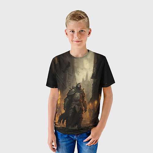 Детская футболка Бронированный рыцарь / 3D-принт – фото 3