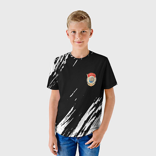 Детская футболка Ссср спортивный стиль / 3D-принт – фото 3
