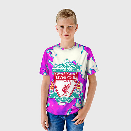 Детская футболка Ливерпуль спорт клуб / 3D-принт – фото 3