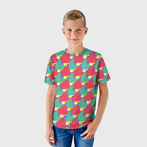 Детская футболка Ракетки для настольного тенниса / 3D-принт – фото 3