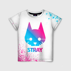 Футболка детская Stray neon gradient style, цвет: 3D-принт