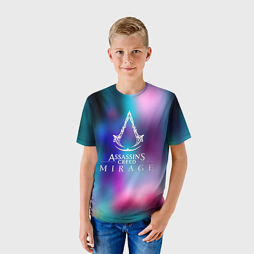 Детская футболка Ассасин крид мираж / 3D-принт – фото 3