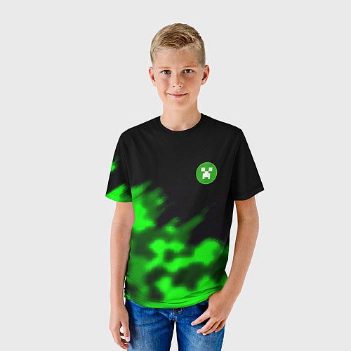 Детская футболка Creeper steel / 3D-принт – фото 3