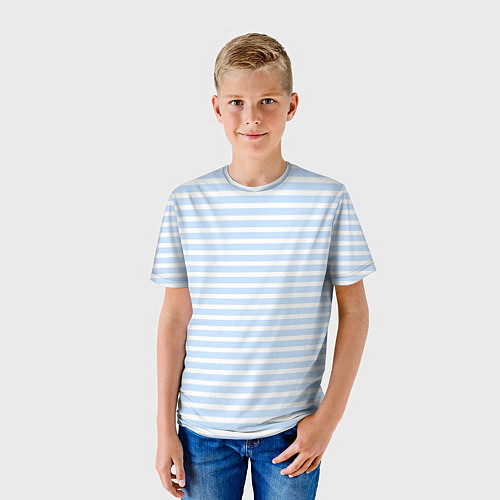 Детская футболка Полосатый морской стиль / 3D-принт – фото 3