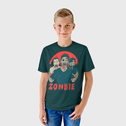 Футболка детская Zombie - день мертвеца, цвет: 3D-принт — фото 2
