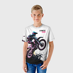 Футболка детская Moto band, цвет: 3D-принт — фото 2