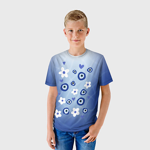 Детская футболка Незабудка / 3D-принт – фото 3