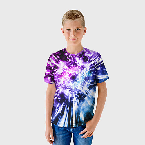 Детская футболка Неоновый взрыв / 3D-принт – фото 3