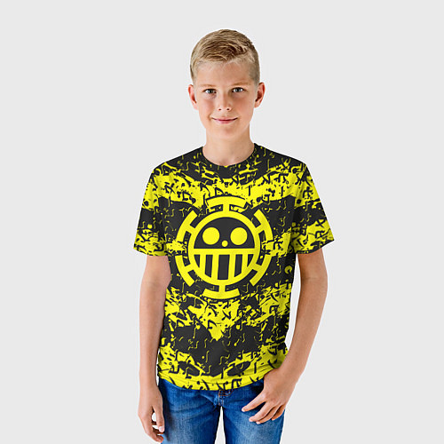 Детская футболка Ван Пис символ Трафальгара / 3D-принт – фото 3