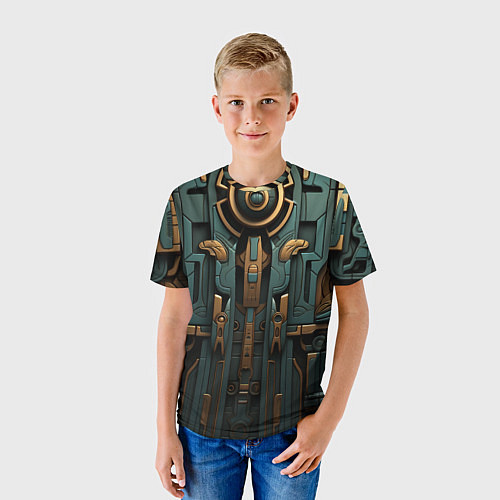 Детская футболка Абстрактный узор в египетском стиле / 3D-принт – фото 3