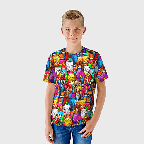 Детская футболка Набор художника / 3D-принт – фото 3