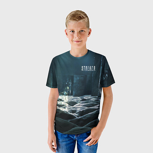 Детская футболка STALKER Одиночка призрак / 3D-принт – фото 3