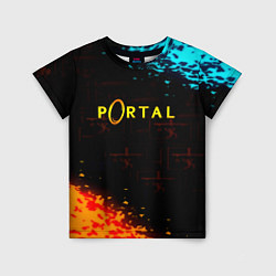 Футболка детская Portal x Half life, цвет: 3D-принт