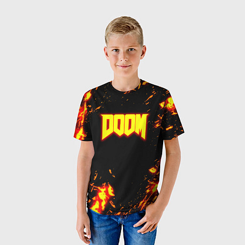 Детская футболка Doom огненный марс / 3D-принт – фото 3
