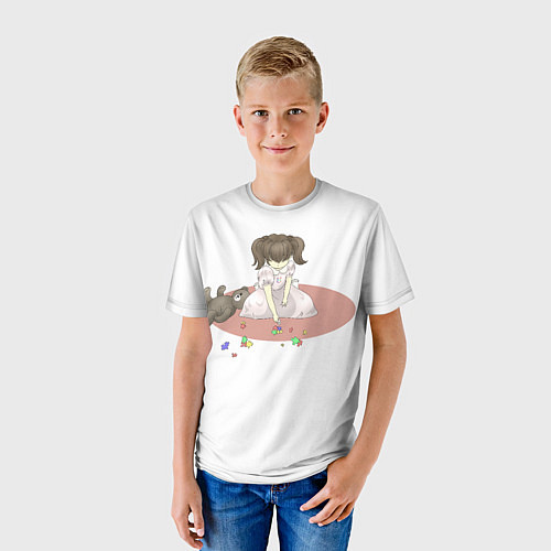 Детская футболка Аутизм девочка / 3D-принт – фото 3