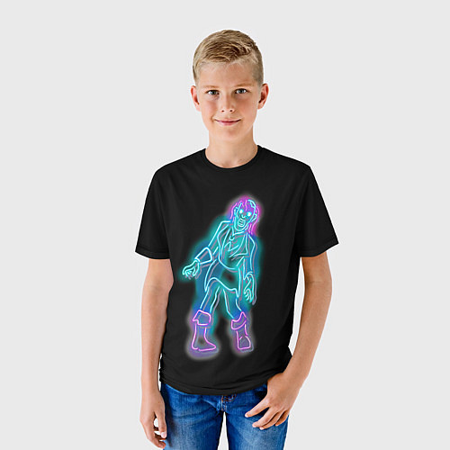 Детская футболка Neon undead / 3D-принт – фото 3