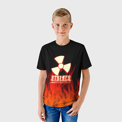 Детская футболка Stalker 2 flame / 3D-принт – фото 3
