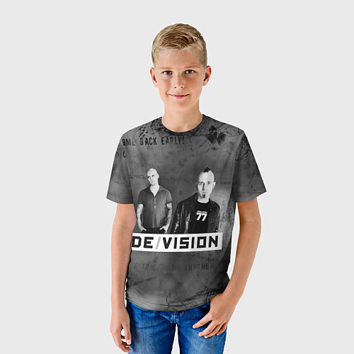 Детская футболка Devision - a band from germany / 3D-принт – фото 3