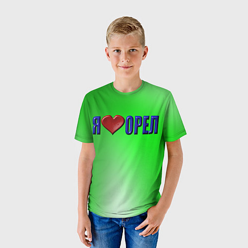 Детская футболка Орел любимый город / 3D-принт – фото 3