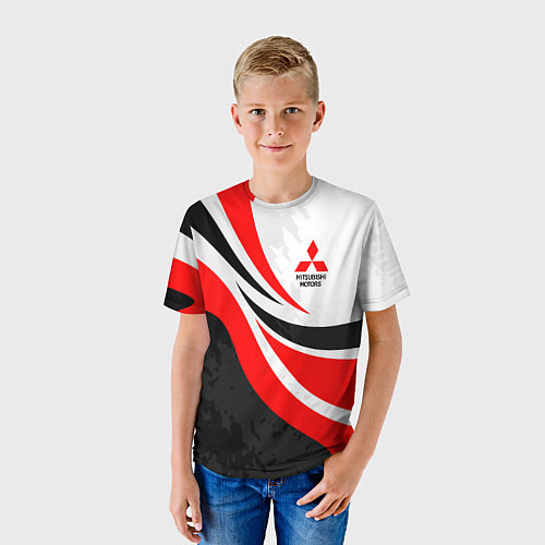 Детская футболка Evo racer mitsubishi - uniform / 3D-принт – фото 3