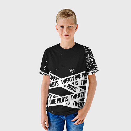 Детская футболка Twenty one pilots краски / 3D-принт – фото 3