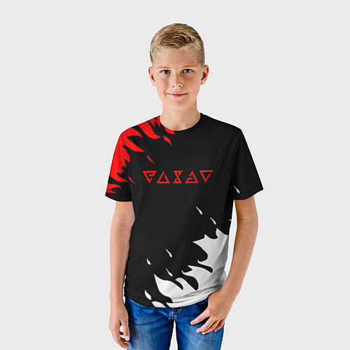 Детская футболка The Witcher fire logo / 3D-принт – фото 3